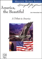 America the Beautiful piano sheet music cover Thumbnail